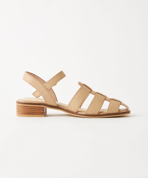 green label relaxing(グリーンレーベルリラクシング)の「スクエア グルカサンダル(3cm)(サンダル・レディース・オフホワイト/ブラック/ベージュ/モカ・S/L/M/XS/XL)」の14枚目の写真