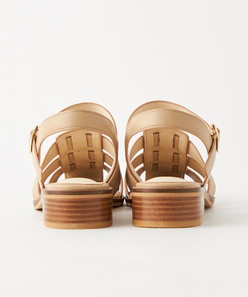 green label relaxing(グリーンレーベルリラクシング)の「スクエア グルカサンダル(3cm)(サンダル・レディース・オフホワイト/ブラック/ベージュ/モカ・S/L/M/XS/XL)」の15枚目の写真