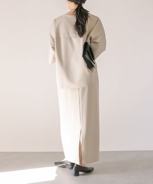 RIVE DROITE（リヴドロワ）の「セットアップ可能/ダンボールタイトスカート（スカート・レディース・ブラック/ベージュ・38/36）」の13枚目の写真