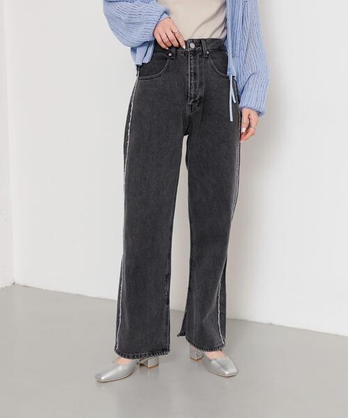 セール】サイドフリンジデニム（デニムパンツ）｜SENSE OF PLACE by