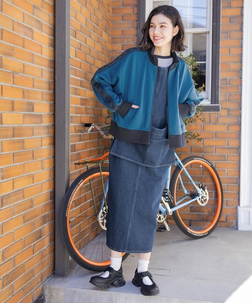 niko and...（ニコアンド）の「アソートトラックジャージ（ジャージ・レディース・ブルー/アイボリー/ネイビー・TALL/SHORT）」の15枚目の写真