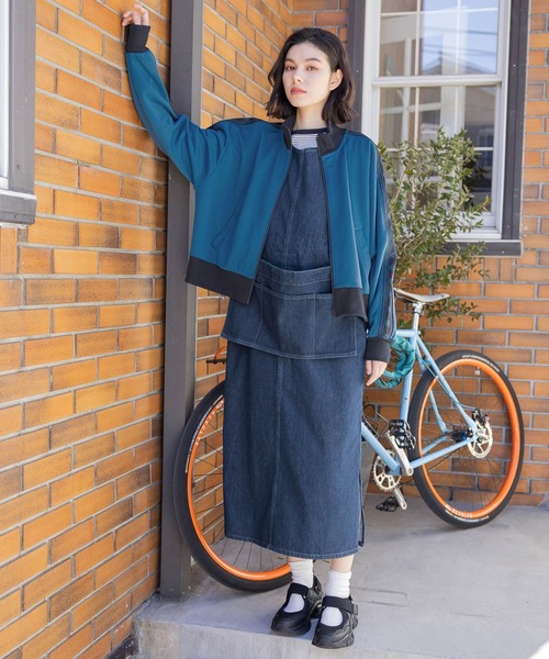 niko and...（ニコアンド）の「アソートトラックジャージ（ジャージ・レディース・ブルー/アイボリー/ネイビー・TALL/SHORT）」の16枚目の写真