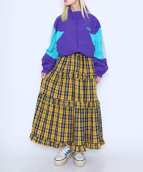 PUNYUS（プニュズ）の「切り替えナイロンジャケット（ナイロンジャケット・レディース・ネイビー/パープル/ホワイト/ブラック・2/3/4）」の12枚目の写真