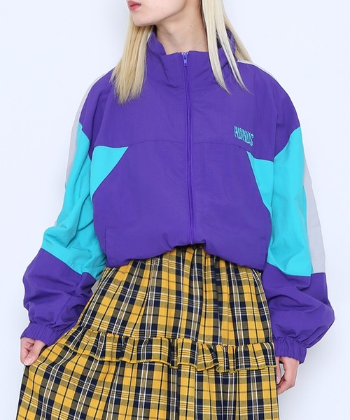 PUNYUS（プニュズ）の「切り替えナイロンジャケット（ナイロンジャケット・レディース・ネイビー/パープル/ホワイト/ブラック・2/3/4）」の13枚目の写真