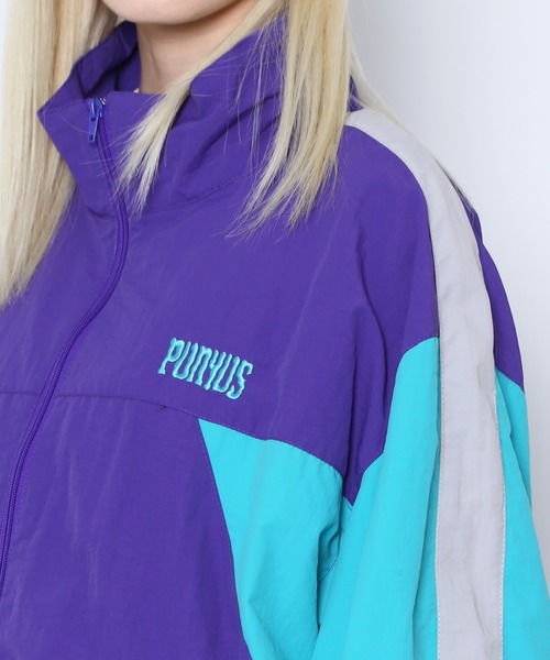 PUNYUS（プニュズ）の「切り替えナイロンジャケット（ナイロンジャケット・レディース・ネイビー/パープル/ホワイト/ブラック・2/3/4）」の17枚目の写真