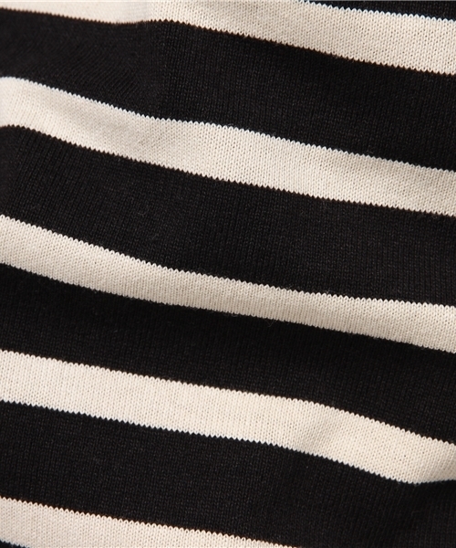 Traditional Weatherwear(トラディショナルウェザーウェア)の「ビッグマリン ボートネックシャツ(Tシャツ/カットソー・レディース・ホワイト×ブラック/ホワイト×ブルー/ホワイト×レッド/ブラック系その他/ブラック×ホワイト/ベージュ系その他/ホワイト×ネイビー/ブルー系その他・SMALL)」の11枚目の写真