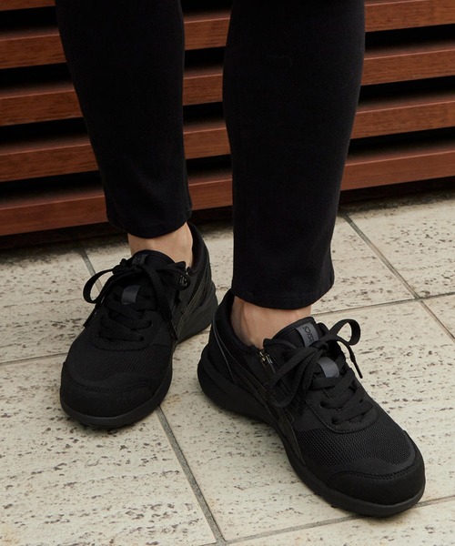 ASICS WALKING(アシックスウォーキング)の「HADASHIWALKER ハダシウォーカー レディース 3E相当(スニーカー・レディース・ブラック×ブラック・22.5cm/23.0cm/23.5cm/24.0cm/24.5cm)」の2枚目の写真