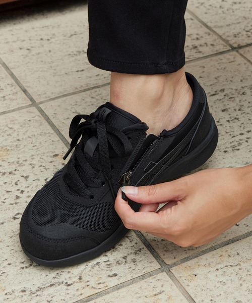 ASICS WALKING(アシックスウォーキング)の「HADASHIWALKER ハダシウォーカー レディース 3E相当(スニーカー・レディース・ブラック×ブラック・22.5cm/23.0cm/23.5cm/24.0cm/24.5cm)」の4枚目の写真