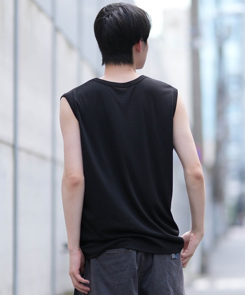 ムラサキスポーツ（ムラサキスポーツ）の「【ムラサキスポーツ限定】DEAR LAUREL/ディアローレル ワイドリブマッスルタンクトップ  Wide Rib Muscle Tank Top D24S2320（タンクトップ・メンズ・ホワイト/ブラック・L/M）」の15枚目の写真