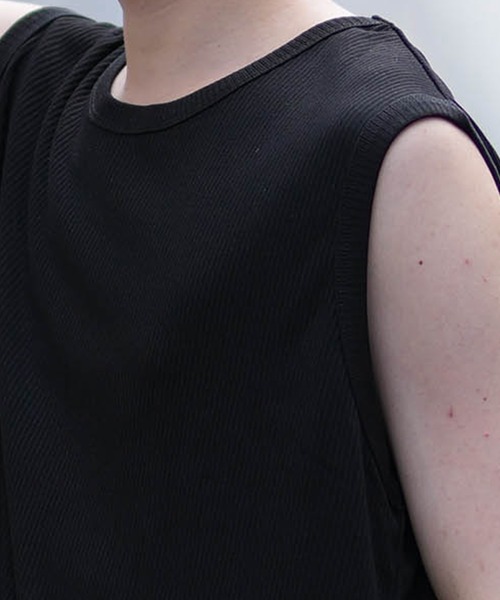 ムラサキスポーツ（ムラサキスポーツ）の「【ムラサキスポーツ限定】DEAR LAUREL/ディアローレル ワイドリブマッスルタンクトップ  Wide Rib Muscle Tank Top D24S2320（タンクトップ・メンズ・ホワイト/ブラック・L/M）」の21枚目の写真