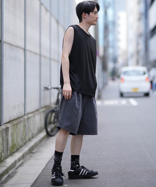 ムラサキスポーツ（ムラサキスポーツ）の「【ムラサキスポーツ限定】DEAR LAUREL/ディアローレル ワイドリブマッスルタンクトップ  Wide Rib Muscle Tank Top D24S2320（タンクトップ・メンズ・ホワイト/ブラック・L/M）」の20枚目の写真