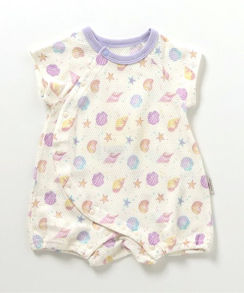 apres les cours（アプレレクール）の「ぽこぽこ6柄ロンパス（ロンパース・キッズ・アイボリー/ピンク/チャコール/ラベンダー/ネイビー/イエロー・60/70/80）」の4枚目の写真