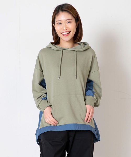 [fort point] парка с подкладкой из меха замены цветовой панели