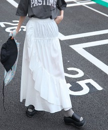 forksy.（フォルクシー）の「【forksy.】ドロストアシンメトリーフリルスカート（スカート）」