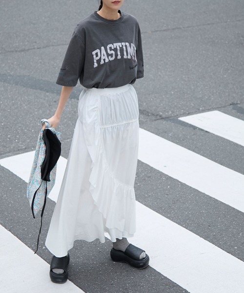 クアティオス kwotias ロング アシンメトリー フリルスカート クアティオス kwotias ロング アシンメトリー フリルスカート