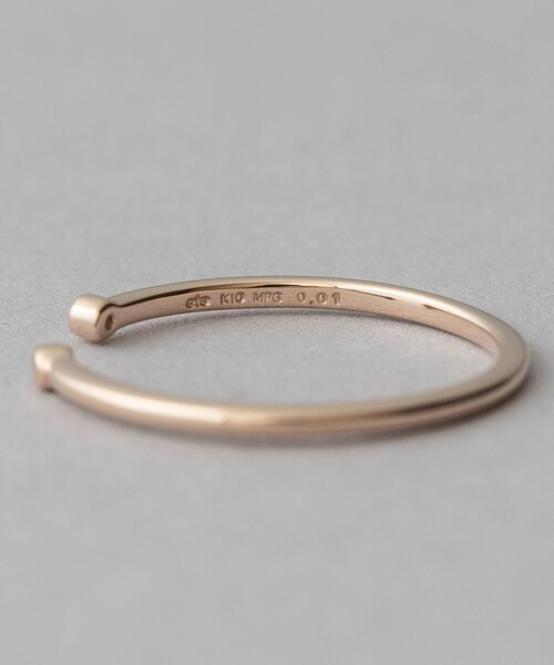 [レイヤード] K10MPG ダイヤモンド リング（リング）｜ete（エテ）