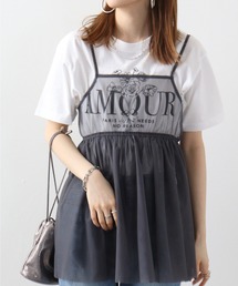 RGY AMOUR 花柄プリントTシャツ