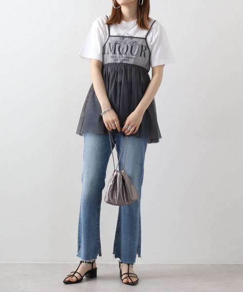 RGY(アールジーワイ)の「RGY AMOUR 花柄プリントTシャツ(Tシャツ/カットソー・メンズ・ホワイト/ブラック・F)」の7枚目の写真
