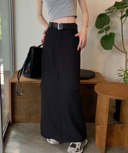 aimoha(アイモハ)の「ベルト付きロング丈スカート(スカート・レディース・ブラック・SMALL/MEDIUM/LARGE/X-LARGE)」の11枚目の写真