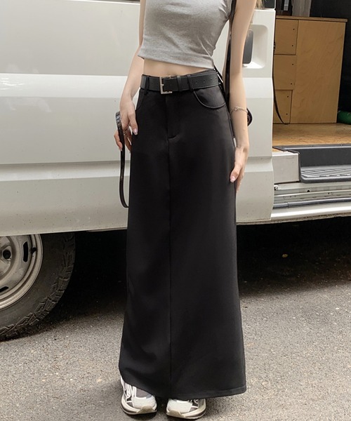 aimoha(アイモハ)の「ベルト付きロング丈スカート(スカート・レディース・ブラック・SMALL/MEDIUM/LARGE/X-LARGE)」の18枚目の写真