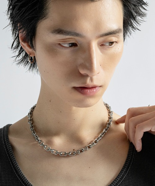 PLAN To（プラントゥ）の「Surgical Stainless Wide Chain Necklace - サージカルステンレスワイドチェーンネックレス（ネックレス・メンズ・シルバー/シルバー系その他/シルバー系その他2・FREE）」の21枚目の写真