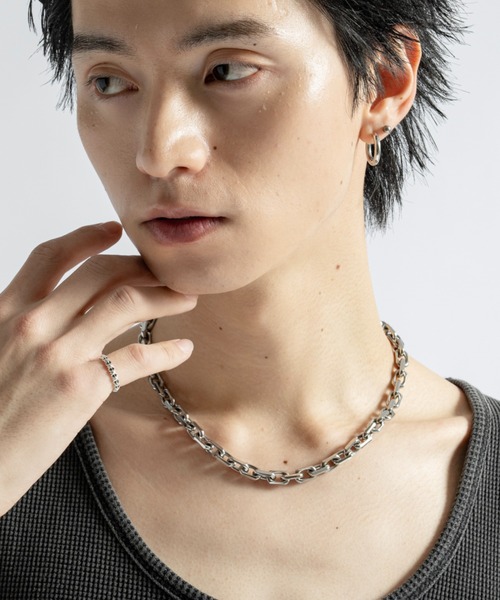Surgical Stainless Wide Chain Necklace - サージカル