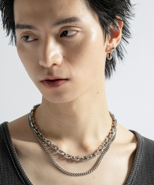 Surgical Stainless Wide Chain Necklace - サージカル