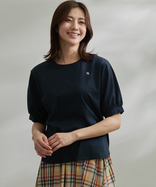 Arnold Palmer(アーノルドパーマー)の「パフスリーブ ラウンドテール Tシャツ(Tシャツ/カットソー・レディース・ブラック/アイボリー/ネイビー・L/M/S)」の16枚目の写真