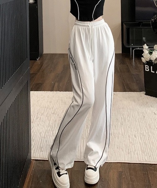 セール】ストリートワイドレッグスウェットパンツ（スウェットパンツ