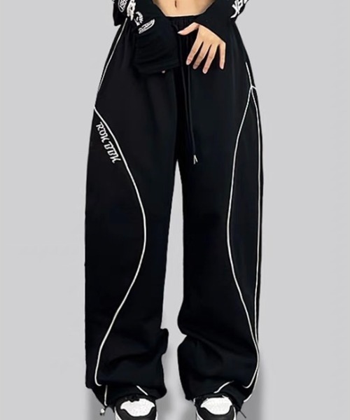 ランペ　Tシャツ　スウェットパンツ セール】ストリートワイドレッグスウェットパンツ（スウェットパンツ