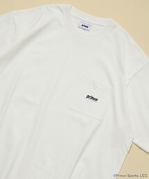 prince/プリンス prince ワンポイントロゴ クルーネック ポケットTシャツ/リンガーデザイン