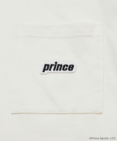 PRINCE（プリンス）の「prince/プリンス prince ワンポイントロゴ クルーネック ポケットTシャツ/リンガーデザイン（Tシャツ/カットソー・メンズ・チャコールグレー/ホワイト/ネイビー/グレー/オフホワイト/グリーン/イエロー・MEDIUM/LARGE）」の10枚目の写真