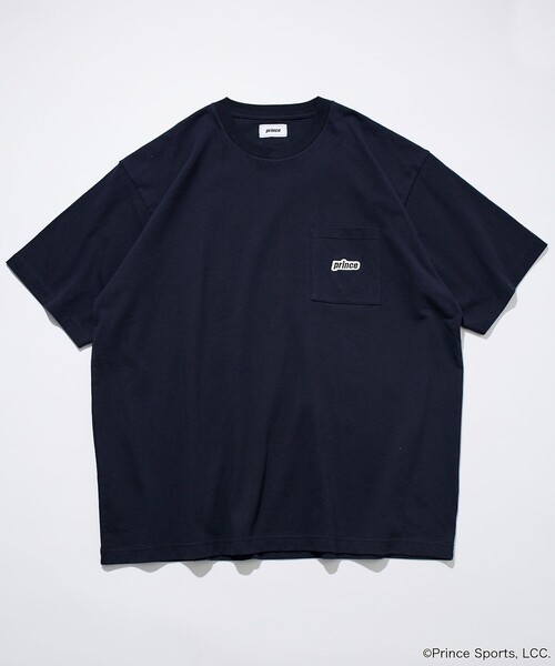 PRINCE（プリンス）の「prince/プリンス prince ワンポイントロゴ クルーネック ポケットTシャツ/リンガーデザイン（Tシャツ/カットソー・メンズ・チャコールグレー/ホワイト/ネイビー/グレー/オフホワイト/グリーン/イエロー・MEDIUM/LARGE）」の12枚目の写真