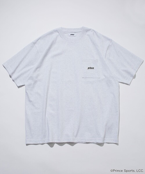 PRINCE（プリンス）の「prince/プリンス prince ワンポイントロゴ クルーネック ポケットTシャツ/リンガーデザイン（Tシャツ/カットソー・メンズ・チャコールグレー/ホワイト/ネイビー/グレー/オフホワイト/グリーン/イエロー・MEDIUM/LARGE）」の16枚目の写真