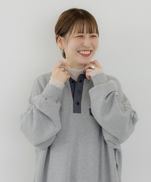 studio CLIP（スタディオクリップ）の「《人気スタッフmoezoコラボ》スウェットカジュアルワンピース（ワンピース・レディース・ピンク/ブルー/グレー・FREE）」の10枚目の写真