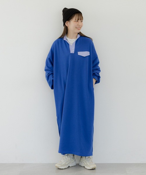 studio CLIP（スタディオクリップ）の「《人気スタッフmoezoコラボ》スウェットカジュアルワンピース（ワンピース・レディース・ピンク/ブルー/グレー・FREE）」の15枚目の写真