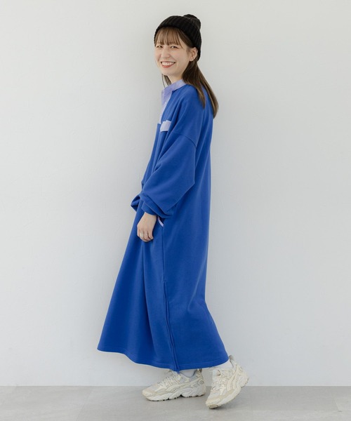 studio CLIP（スタディオクリップ）の「《人気スタッフmoezoコラボ》スウェットカジュアルワンピース（ワンピース・レディース・ピンク/ブルー/グレー・FREE）」の16枚目の写真