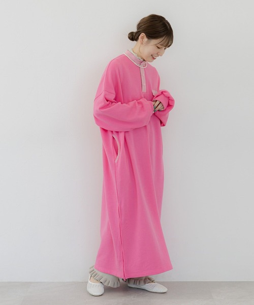 studio CLIP（スタディオクリップ）の「《人気スタッフmoezoコラボ》スウェットカジュアルワンピース（ワンピース・レディース・ピンク/ブルー/グレー・FREE）」の21枚目の写真