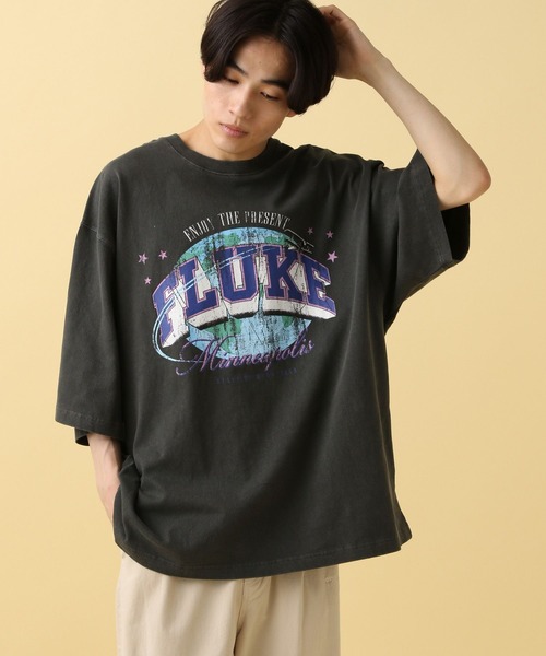 PBLIM（ページボーイリム）の「PBLIM/ビンテージカレッジT（Tシャツ/カットソー・レディース・イエロー/チャコールグレー/オフホワイト・LARGE/MEDIUM）」の2枚目の写真