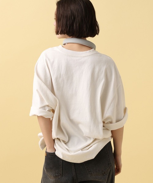 PBLIM（ページボーイリム）の「PBLIM/ビンテージカレッジT（Tシャツ/カットソー・レディース・イエロー/チャコールグレー/オフホワイト・LARGE/MEDIUM）」の6枚目の写真