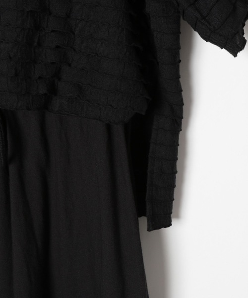 niko and...（ニコアンド）の「[MODE NORM CORE]フリフリルドッキングワンピース（ワンピース・レディース・ブルー/ブラック・LARGE/MEDIUM）」の14枚目の写真