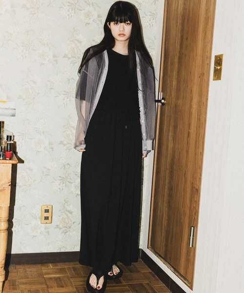 niko and...（ニコアンド）の「[MODE NORM CORE]フリフリルドッキングワンピース（ワンピース・レディース・ブルー/ブラック・LARGE/MEDIUM）」の21枚目の写真