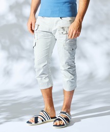 クロップドデニムカーゴパンツ