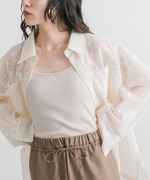 KBF（ケイビーエフ）の「スパゲティストラップカップ付きキャミ（キャミソール・レディース・グリーン系その他/ブラック/ライトベージュ/ブルー系その他/ブラウン・ONE）」の4枚目の写真