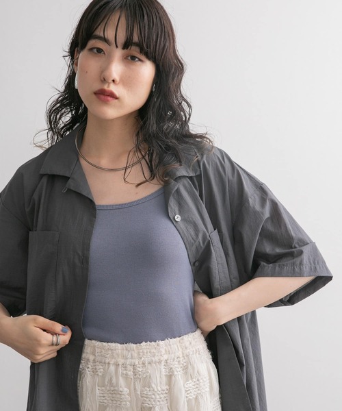 KBF（ケイビーエフ）の「スパゲティストラップカップ付きキャミ（キャミソール・レディース・グリーン系その他/ブラック/ライトベージュ/ブルー系その他/ブラウン・ONE）」の9枚目の写真