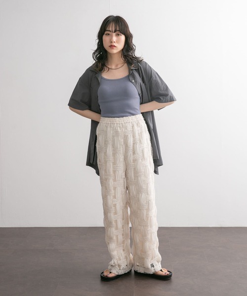 KBF（ケイビーエフ）の「スパゲティストラップカップ付きキャミ（キャミソール・レディース・グリーン系その他/ブラック/ライトベージュ/ブルー系その他/ブラウン・ONE）」の10枚目の写真