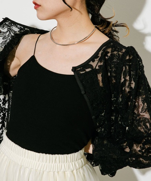 KBF（ケイビーエフ）の「スパゲティストラップカップ付きキャミ（キャミソール・レディース・グリーン系その他/ブラック/ライトベージュ/ブルー系その他/ブラウン・ONE）」の13枚目の写真