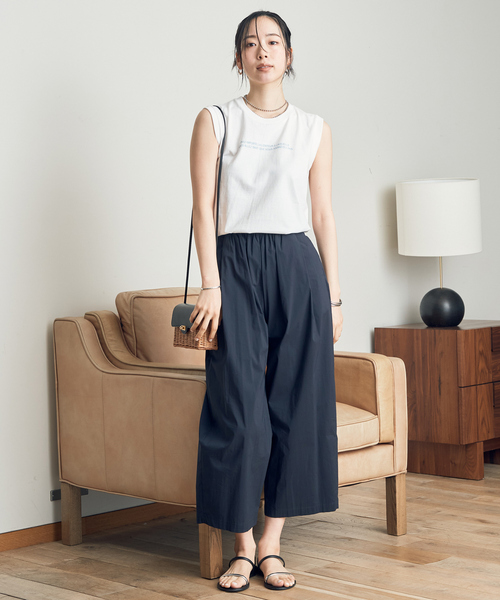 Rouge vif Anna（ルージュヴィフアンナ）の「バックバーティカルロゴタンクトップ（Tシャツ/カットソー・レディース・ホワイト/ブラック/ブルー・フリー）」の19枚目の写真