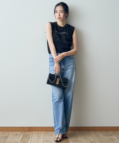 Rouge vif Anna（ルージュヴィフアンナ）の「バックバーティカルロゴタンクトップ（Tシャツ/カットソー・レディース・ホワイト/ブラック/ブルー・フリー）」の20枚目の写真