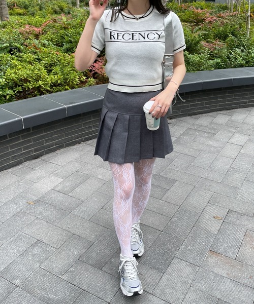 WEGO(ウィゴー)の「WEGO/デザインロゴニット(ニット/セーター・レディース・ブラック/ホワイト・FREE)」の7枚目の写真